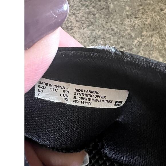 Reef Fanning black thong, flip flops, slip on sandals, Kids size 2 - Picture 6 of 6